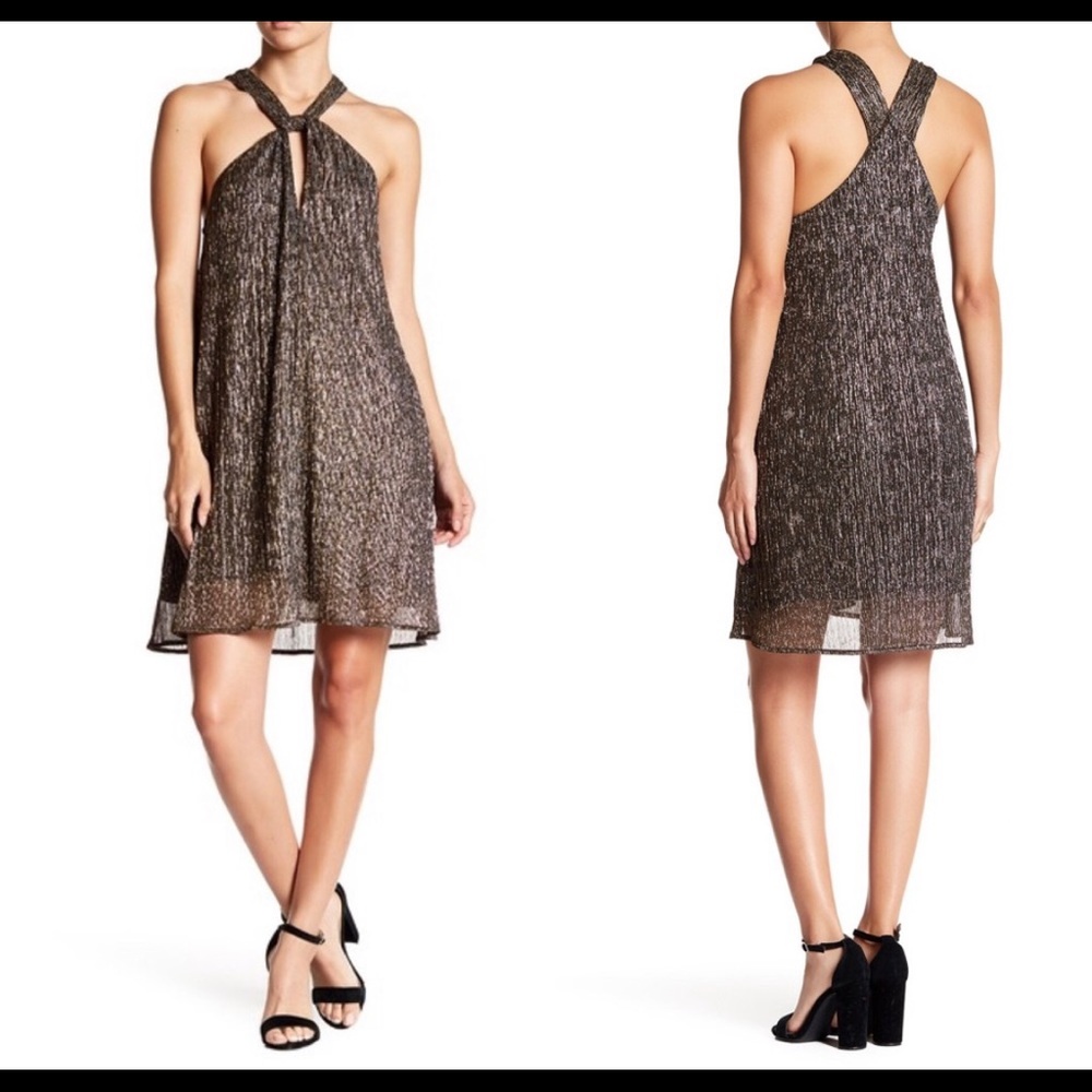 Astr the Label Priscilla Metallic Dress